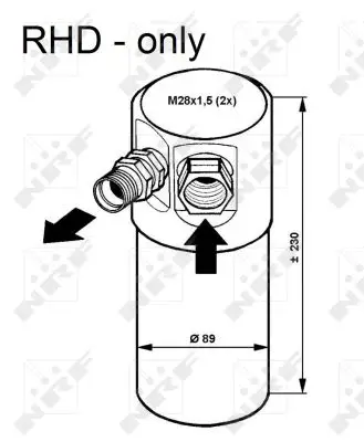 Sichere Zahlung NRF 33082 - Trockner, Klimaanlage - EASY FIT