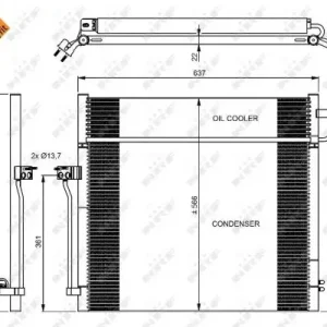 Highlight NRF 350080 - Kondensator, Klimaanlage - EASY FIT