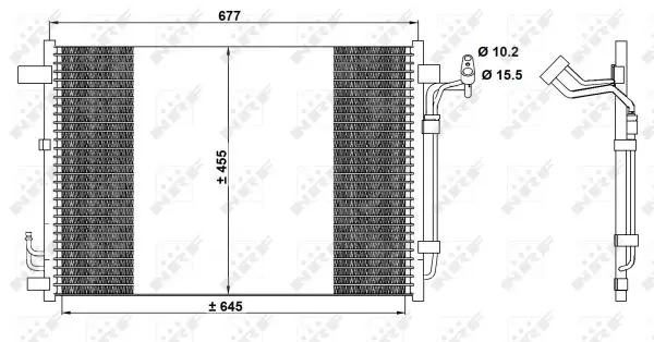 NRF 350094 - Kondensator, Klimaanlage - EASY FIT Begrenztes Angebot
