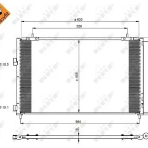 Rabatt NRF 350222 - Kondensator, Klimaanlage - EASY FIT