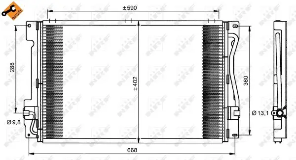 Must-Have NRF 35151 - Kondensator, Klimaanlage - EASY FIT