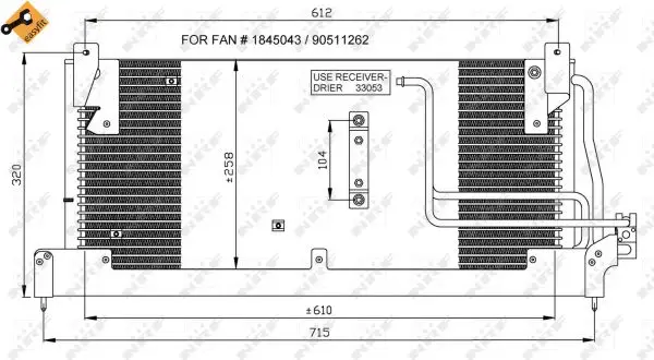 Neue Kollektion NRF 35218 - Kondensator, Klimaanlage - EASY FIT
