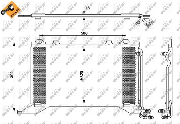 Begrenztes Angebot NRF 35245 - Kondensator, Klimaanlage - EASY FIT