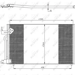 Abverkauf NRF 35304 - Kondensator, Klimaanlage - EASY FIT