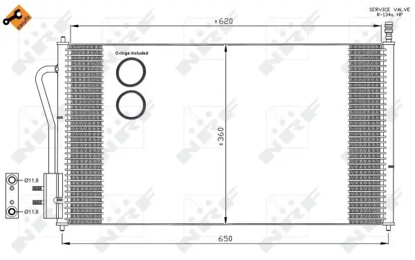 Aktuell NRF 35345 - Kondensator, Klimaanlage - EASY FIT