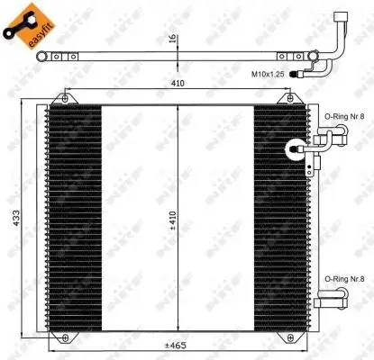 Neuheit NRF 35362 - Kondensator, Klimaanlage - EASY FIT