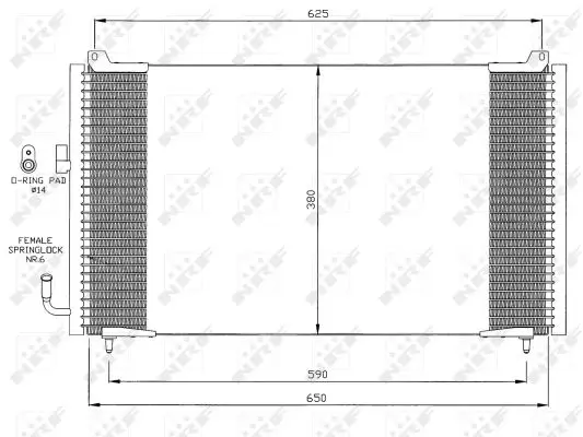 NRF 35378 - Kondensator, Klimaanlage Saisonangebot