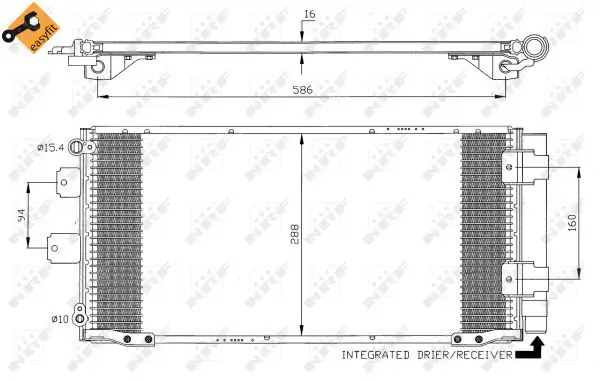 NRF 35436 - Kondensator, Klimaanlage - EASY FIT Bestseller