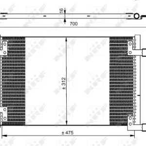 Top-Angebot NRF 35493 - Kondensator, Klimaanlage - EASY FIT