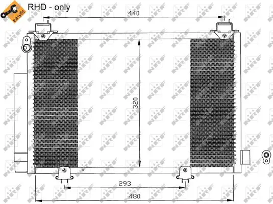 NRF 35552 - Kondensator, Klimaanlage - EASY FIT Schnäppchen