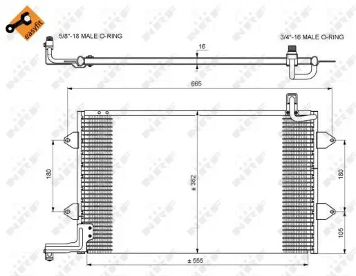 Beliebt NRF 35584 - Kondensator, Klimaanlage - EASY FIT