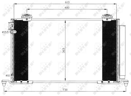 Abverkauf NRF 35595 - Kondensator, Klimaanlage - EASY FIT