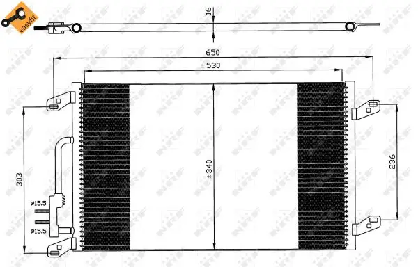 NRF 35615 - Kondensator, Klimaanlage - EASY FIT Sichere Zahlung