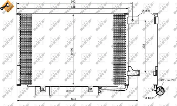 Highlight NRF 35759 - Kondensator, Klimaanlage - EASY FIT