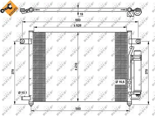 Finale Aktion NRF 35767 - Kondensator, Klimaanlage - EASY FIT