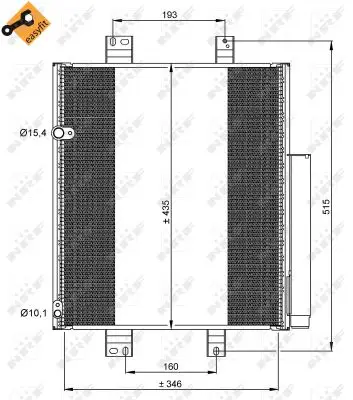 Neuheit NRF 35853 - Kondensator, Klimaanlage - EASY FIT