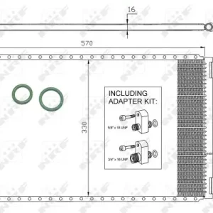 Mega-Angebot NRF 35951 - Kondensator, Klimaanlage - EASY FIT