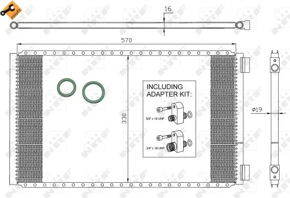 Mega-Angebot NRF 35951 - Kondensator, Klimaanlage - EASY FIT