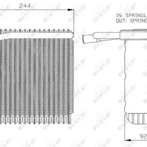 Ausverkauf NRF 36027 - Verdampfer, Klimaanlage - EASY FIT