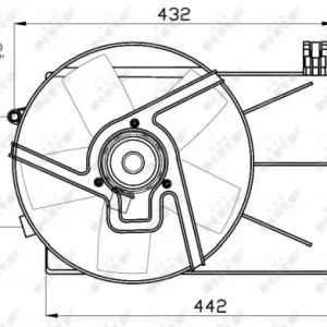 Jetzt Kaufen NRF 47459 - Lüfter, Motorkühlung
