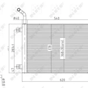 Markenprodukt NRF 50145 - Kühler, Motorkühlung