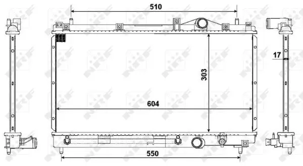 Jetzt Kaufen NRF 50332 - Kühler, Motorkühlung - EASY FIT