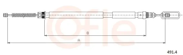 Sonderaktion COFLE 491.4 - Seilzug, Feststellbremse