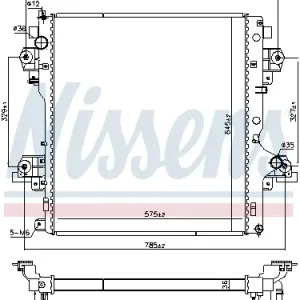NISSENS 606070 - Kühler, Motorkühlung Billig