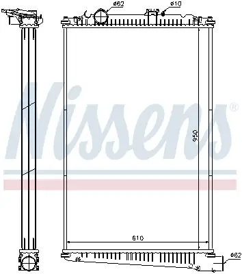 NISSENS 614420 - Kühler, Motorkühlung Angebot