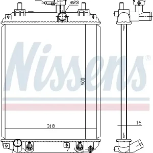 NISSENS 617548 - Kühler, Motorkühlung Super-Preis