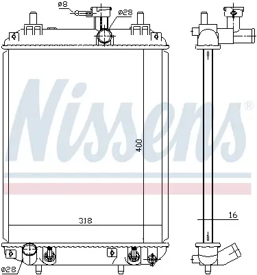 NISSENS 617548 - Kühler, Motorkühlung Super-Preis