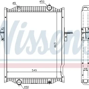 Neu Im Sortiment NISSENS 63781A - Kühler, Motorkühlung