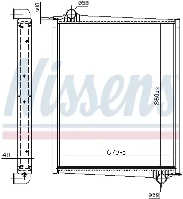 NISSENS 64068A - Kühler, Motorkühlung Abverkauf
