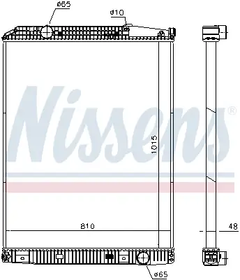 NISSENS 671650 - Kühler, Motorkühlung Kracherpreis