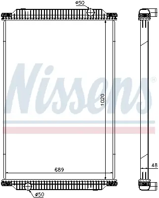 Begrenztes Angebot NISSENS 67196 - Kühler, Motorkühlung