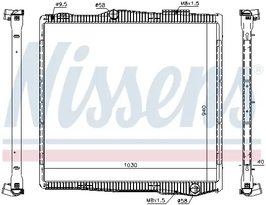 Wochenendangebot NISSENS 67290 - Kühler, Motorkühlung