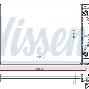 Kracherpreis NISSENS 675038 - Kühler, Motorkühlung