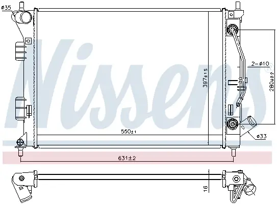 Kracherpreis NISSENS 675038 - Kühler, Motorkühlung