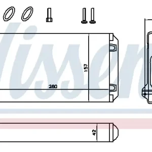 Neue Ware NISSENS 707184 - Wärmetauscher, Innenraumheizung - ** FIRST FIT **