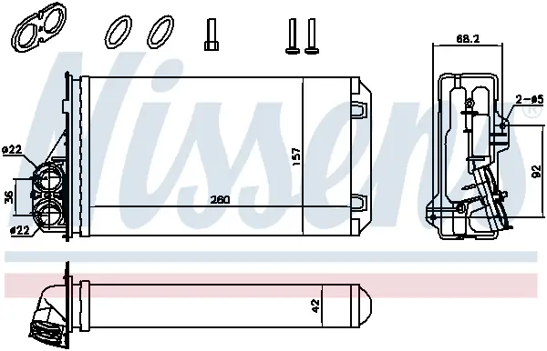 Neue Ware NISSENS 707184 - Wärmetauscher, Innenraumheizung - ** FIRST FIT **