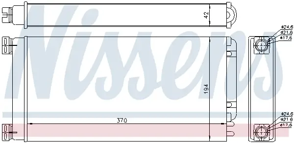 NISSENS 71926 - Wärmetauscher, Innenraumheizung Heißes Angebot