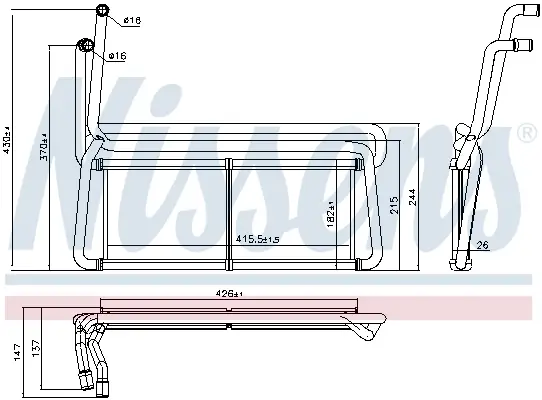 Top-Seller NISSENS 75007 - Wärmetauscher, Innenraumheizung
