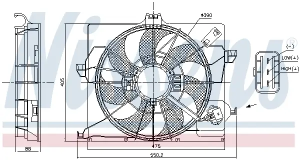 NISSENS 85898 - Lüfter, Motorkühlung Preisknaller