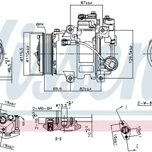 Knallerangebot NISSENS 890133 - Kompressor, Klimaanlage - ** FIRST FIT **