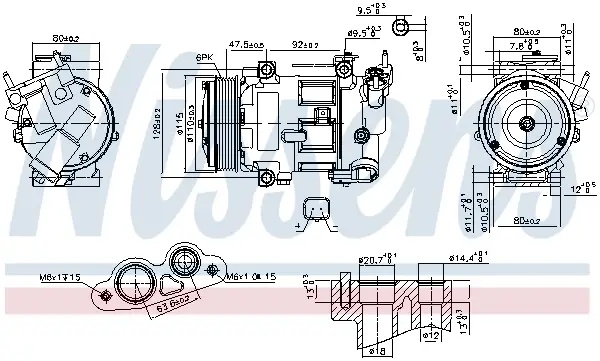 NISSENS 890606 - Kompressor, Klimaanlage - ** FIRST FIT ** Nur Für Kurze Zeit