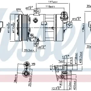 Bestseller NISSENS 890667 - Kompressor, Klimaanlage - ** FIRST FIT **