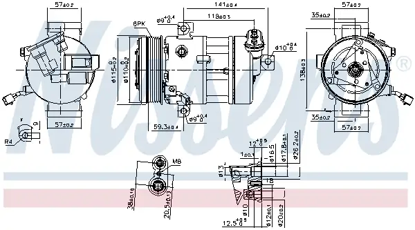 Bestseller NISSENS 890667 - Kompressor, Klimaanlage - ** FIRST FIT **