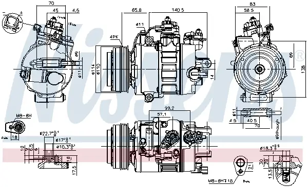 NISSENS 890792 - Kompressor, Klimaanlage - ** FIRST FIT ** Markenware