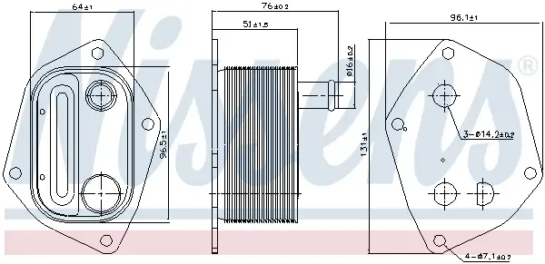 Versand Am Gleichen Tag NISSENS 90720 - Ölkühler, Motoröl