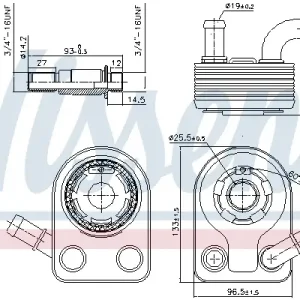 Sichere Zahlung NISSENS 90972 - Ölkühler, Motoröl - ** FIRST FIT **